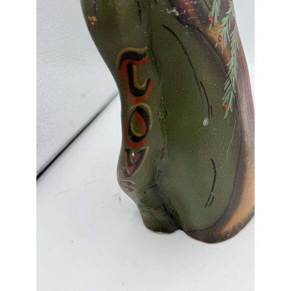 “Hand Carved Folk Art Santa Signed Ellwanger 1990 – Rustic Christmas Decor” - Picture 5 of 12